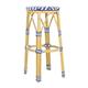 Bolero Parisian Style PE Rattan Bar Stools Blue (2 Pack)