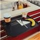 Olympia Kristallon Polypropylene Fast Food Tray Black Medium 415mm