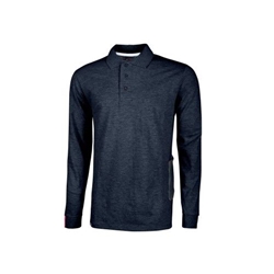 U Power Live Pique Shirt Deep Blue Small