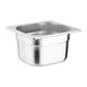 Vogue Stainless Steel Gastronorm Tray Set with Lids 1/6 (4 pack)