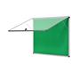 Bi-Office Enclore Fire Retardant Display Case; Green Fabric Surface; Lockable Acrylic Door; Top Hinged; Aluminium Frame; 953x924mm - 12x A4