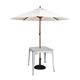 Bolero Bistro Galvanised Steel Square Table 668mm (Single)