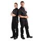 Whites Vegas Unisex Chef Jacket Short Sleeve Short Sleeve Black M