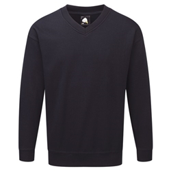 Orn 1260 Buzzard V-Neck Sweatshirt Navy Large