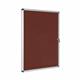 Bi-Office Enclore Display Case; Burgundy Felt Surface; Lockable Acrylic Door; Aluminium Frame; 1160x981mm - 15x A4