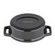 Vogue Cast Iron Oval Mini Pot Black