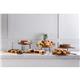 Olympia Round Dish Acacia Wood Metal Handles 345x305x80mm