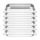 Vogue Stainless Steel 1/1 Gastronorm Trays 65mm (6 pack)