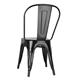 Bolero Bistro Steel Side Chairs Black (4 pack)