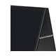 Bi-Office A-Frame Chalkboard; 1200x600cm; Double-Sided Black Surface; Black Wood Frame