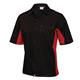 Chef Works Unisex Contrast Shirt Black & Red XL