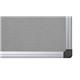 Bi-Office Fire Retardant Notice Board; Grey Felt Surface; Aluminium Frame; 2400x1200mm