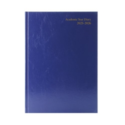 5 Star Academic Diary Week To View A4 Blue 2025-2026 KF3A4ABU25