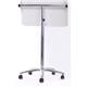 Bi-Office Prime Glass Mobile Easel; Drywipe Magnetic Surface; 70x100cm; Chrome Structure