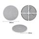 Bolero Fibre Glass Round Table Top Grey Stone Effect 580mm