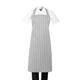 Whites Butchers Stripe Bib Apron Grey/White