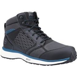 Timberland Pro Reaxion Mid S3 ESD SRC Safety Trainers Boot Black/Blue [Size UK 7/ EU 41]
