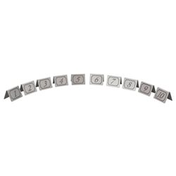 Beaumont Stainless Steel Table Numbers 1-10