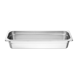 Vogue Stainless Steel Gastronorm 2/4 Tray 100mm