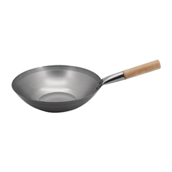 Vogue Mild Steel Wok Flat Base 330mm
