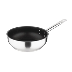 Vogue Stainless Steel Non-Stick Teflon Platinum Plus Sauté Pan 24cm