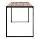 Bolero Steel and Acacia Industrial Bar Table 1800x900mm