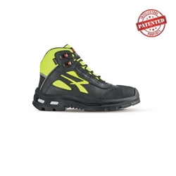 U Power Mind S3 CI WR SRC Safety Boot Black/Yellow [Size 10/ EU 44]