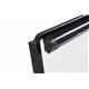 Bi-Office Classic Footbar Magnetic Flipchart Easel; Dry-Wipe Lacquered Steel Surface; Black Aluminium Frame; 700x1000mm
