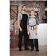 Southside Linen Blend Bib Apron Grey