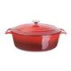 Vogue Red Oval Casserole Dish 6Ltr