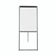 Bi-Office Classic Footbar Non-Magnetic Flipchart Easel; Dry-Wipe Surface; Black Aluminium Frame; 700x1000mm