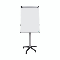 Bi-Office Earth Mobile Non-Magnetic Flipchart Easel; Dry-Wipe Surface; Aluminium Frame; 700x1000mm