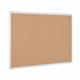 Bi-Office Maya Antimicrobial Cork Notice Board; White Aluminium Frame; 1800x1200mm