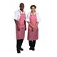 Whites Water Resistant Bib Apron Red And White Stripe