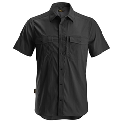 Snickers 8520 Litework Wicking Short Sleeve Shirt Black Xtra Small