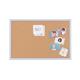 Bi-Office Pastel Cork Notice Board; 60x40cm; Cork Surface; Pastel Blue-Lined MDF Frame