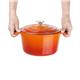 Vogue Orange Round Casserole Dish 3.2Ltr