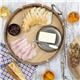 Olympia Round Tray Acacia Wood with Metal Handles 440x405x100mm