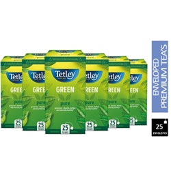 Tetley Green Tea Envelopes 25's - PACK (6)