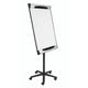 Bi-Office Design Mobile Magnetic Flipchart Easel; Dry-Wipe Lacquered Steel Surface; Aluminium And Black Plastic Frame; 700x1000mm