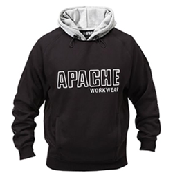 Apache Hooded Sweat Shirt Black/Grey XL