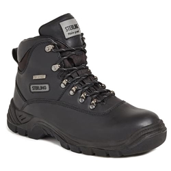 Sterling Steel S3 SRA Waterproof Leather Hiker Black [Size UK 12/ EU 47]