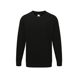 Orn 1255 Seagull 100% Cotton Sweatshirt Black Medium