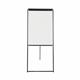 Bi-Office Classic Footbar Non-Magnetic Flipchart Easel; Dry-Wipe Surface; Black Aluminium Frame; 700x1000mm
