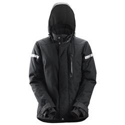 Snickers 1127 Allroundwork Womens Waterproof 37.5 Insulated Jacket Black XL