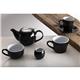 Olympia Cafe Milk Jug Black - 70ml 2.36fl oz (6 Pack)