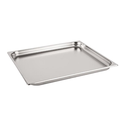Vogue Stainless Steel 2/1 Gastronorm Tray 40mm