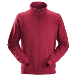 Snickers 2818 Half Zip Sweatshirt Chili Red 2XL