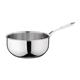 Vogue Stainless Steel & Aluminium Tri-Wall Flared Sauté Pan 200mm