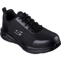 Skechers Work Arch Fit SR Ringstap S3 SRC Safety Trainer Black [Size UK 10/ EU 45]